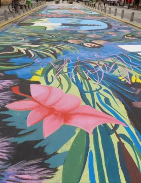 Por cuestiones climáticas, se suspende la inauguración del mural “Arte a tus pies”