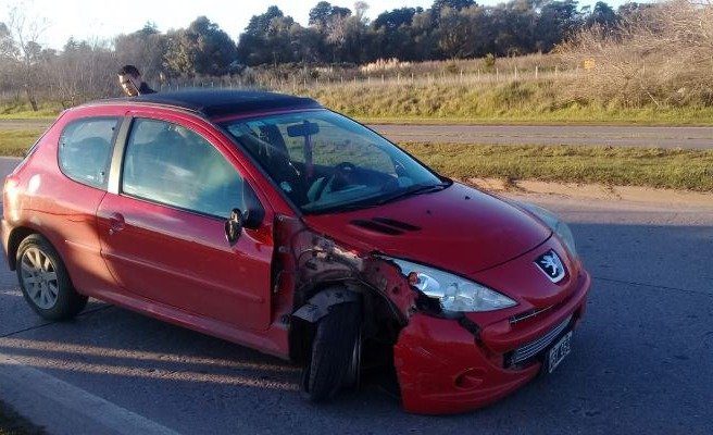 Manejaba borracho por la ruta 88 y chocó a un motociclista