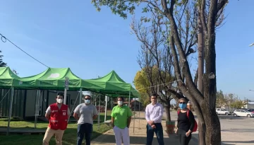 Autoridades de Cruz Roja destacaron la organización sanitaria de Necochea