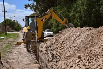 Avanza la segunda etapa de la red cloacal en Estación Quequén