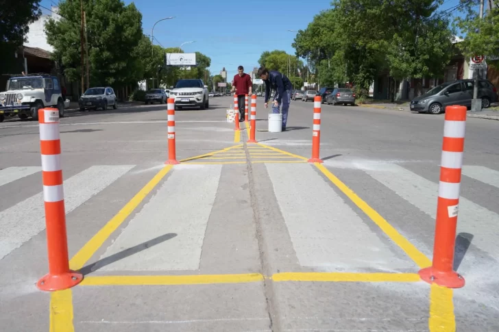 Nueva señalización y descansos en la Diagonal