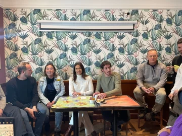 Talerico llegó a Necochea para dar su respaldo a la precandidatura de Unibaso