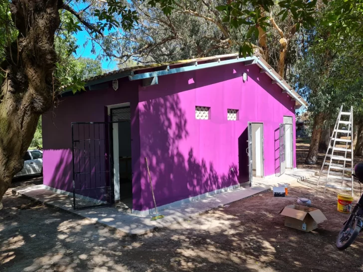 Reparan los baños del parque