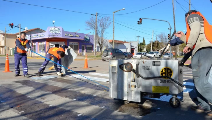 Siguen las mejoras en un sector de la avenida 75