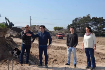 Recorrieron la obra de construcción de la Pista de Atletismo