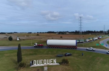 Se reanuda el operativo de traslado de aerogeneradores