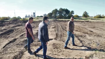 Facundo López recorrió el predio trasero del Polideportivo