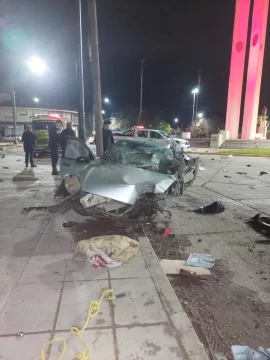 Grave accidente en la rotonda
