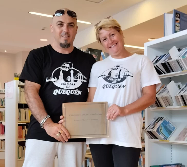 Viajaron a Europa a buscar pedazos de nuestra historia y encontraron el astillero donde se construyeron las piezas del Colgante