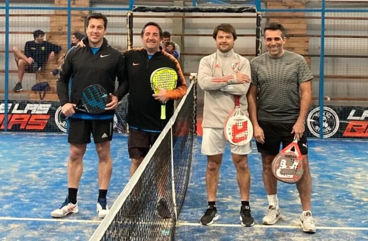 Arturo Rojas y Facundo López se enfrentaron en un partido de Padel