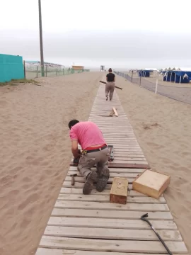 Trabajos en ambas costaneras y en la Villa