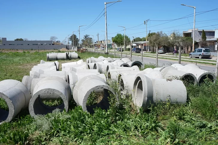 Nueva obra de pluviales en un sector de Necochea