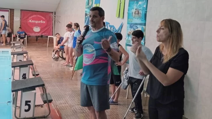 Marcos Bertone fue convocado para capacitar en la Diplomatura Superior en Natación Adaptada