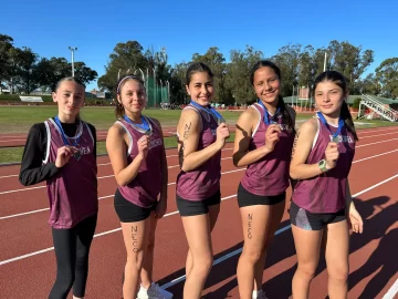 La posta femenina 5×80 de Necochea ganó la medalla de bronce en el Provincial U16