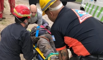 Ruta 88: Murió un obrero que quedó sepultado cuando trabajaba en un pozo que se desmoronó