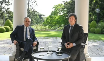 Javier Milei y Alberto Fernández se reunieron en Olivos por la transición