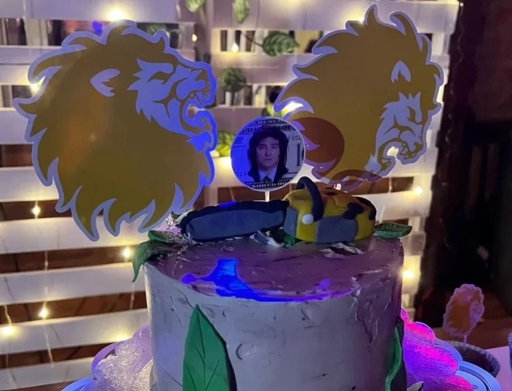 Festejaron su cumpleaños con la temática de Milei