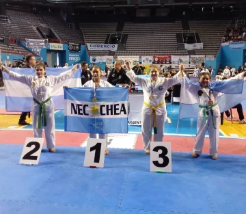La Integración Provincial tiene a tres nuevos campeones sudamericanos de taekwondo ITF