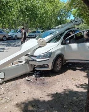 Fuertísimo choque en pleno centro