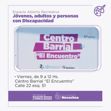 “Espacios abiertos recreativos”, un lugar de contención