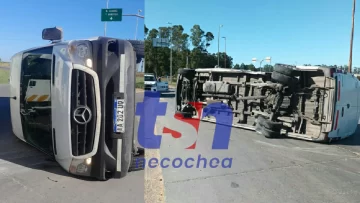 Uno de los delincuentes que robó y volcó una combi era mayor de edad