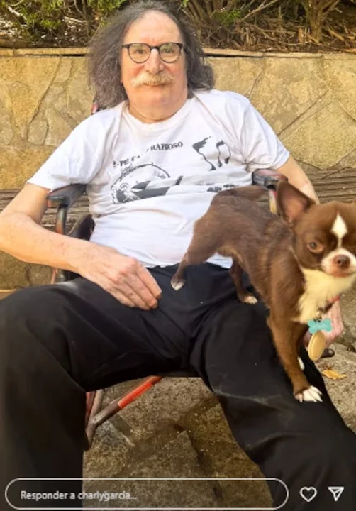 Reapareció Charly García, en medio de los rumores sobre su salud