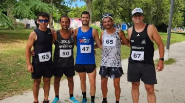 Podio necochense en la 21º Media Maratón de Mar del Sud-Miramar