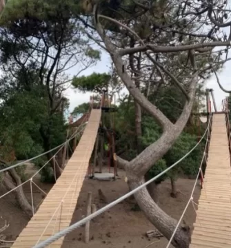 El Lago de los Cisnes inauguró el parque aéreo