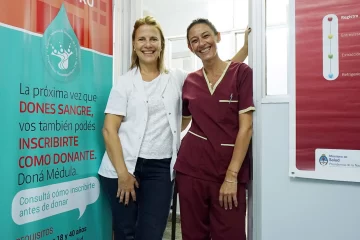 Colecta de sangre para donar médula ósea al Registro del Incucai