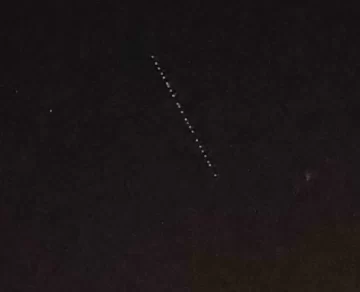 El tren de los satélites Starlink pasó anoche por Necochea y Quequén