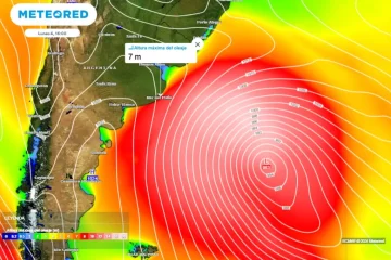 Alerta de ciclón extratropical y mar de fondo en el Oceáno Atlántico