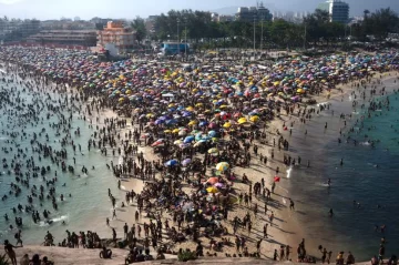 La sensación térmica de Río de Janeiro superó los 60°C