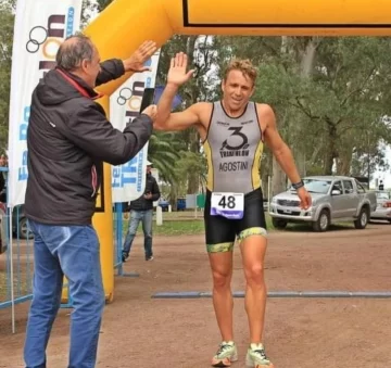 Maximiliano Agostini, una vez más campeón provincial de triatlón