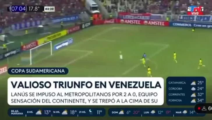 Video: el insólito momento en TN por una frase contra Boca en los títulos