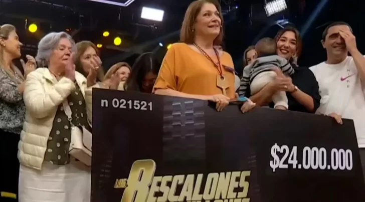 Una docente universitaria ganó $24 millones en Los 8 Escalones