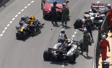 F1: Checo Pérez sufrió un impactante choque en el GP de Mónaco