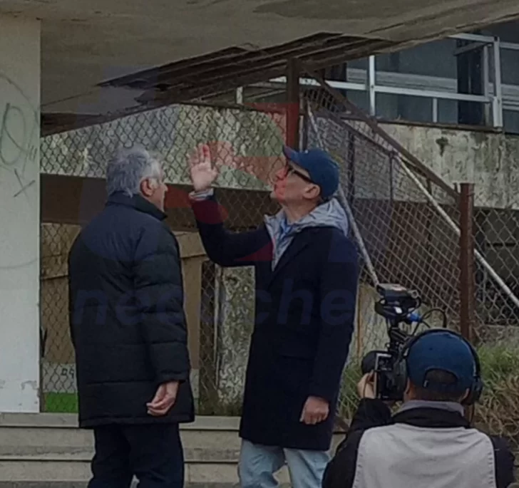 Malnatti grabó un informe sobre el Complejo Casino para Canal 13