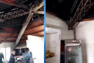Se produjo un incendio en el quincho de la Virgen del Camino