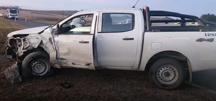Triple choque en la Ruta 226 deja a una mujer con heridas leves
