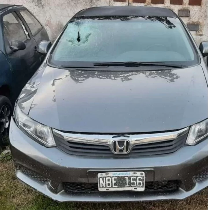 Se conocieron las imágenes del auto con el que atropellaron a Appella