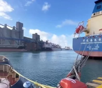 Puerto Quequén cierra junio con más de 600 mil toneladas.
