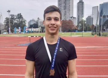 Facundo Muguiro logró colgarse una medalla de bronce en el Nacional U20