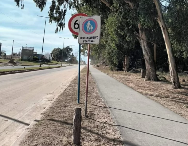 Problemas con ciclistas que circulan por la senda peatonal de avenida 10