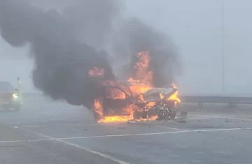 Un banco de niebla provocó un triple choque en la Ruta 2: hay 4 heridos
