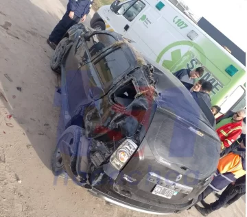Vuelco en avenida 74: un hombre hospitalizado