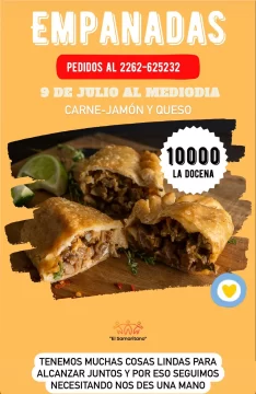 Venta de empanadas a beneficio