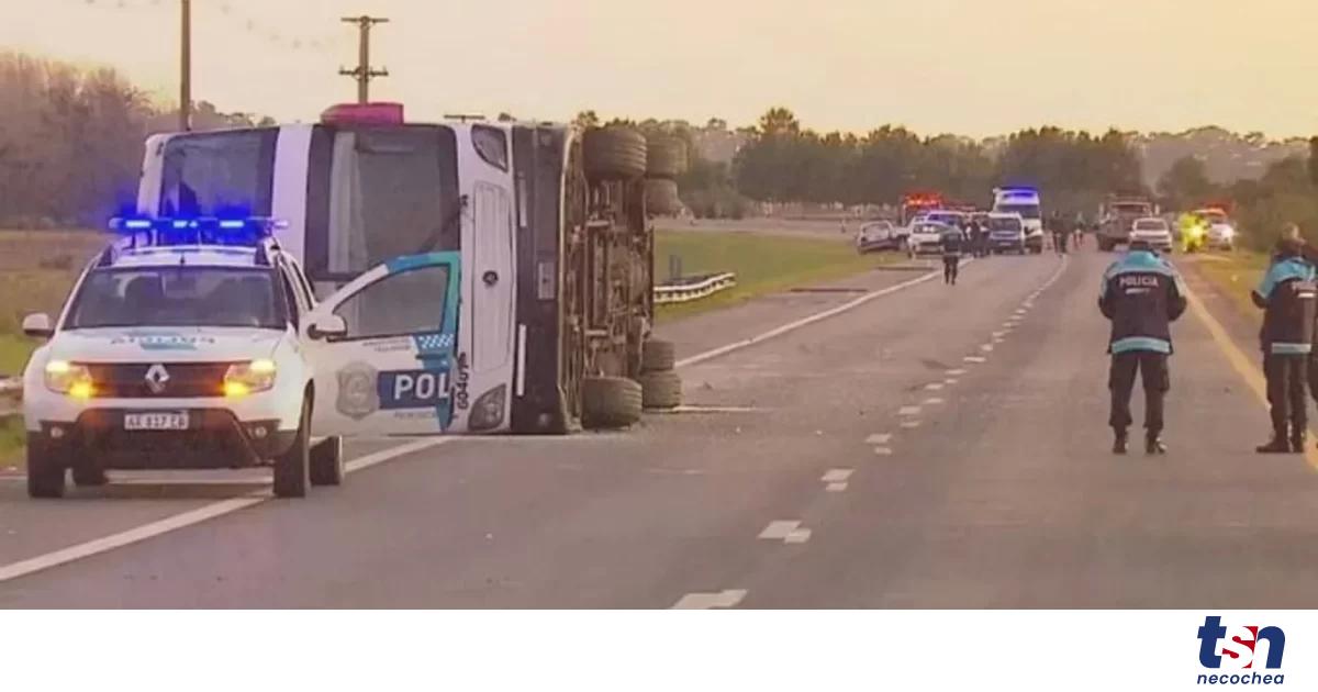 El micro que volcó en ruta 2 tenía más de 20 multas, la mayoría por ...