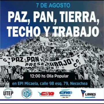 En Necochea también habrá olla popular contra el hambre