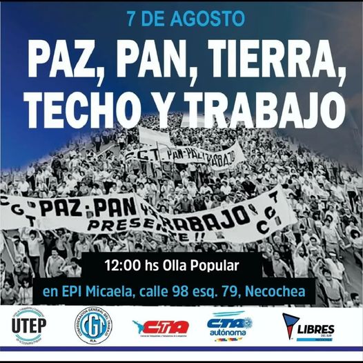 En Necochea también habrá olla popular contra el hambre