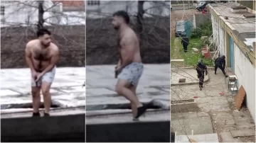 Salió en calzoncillos a la calle para tirotearse con un ladrón